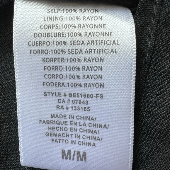 Anthropologie‎ Eri Ali Black Short Dress Embroidered Flowers Ruffled Sleeves M - Picture 7 of 10